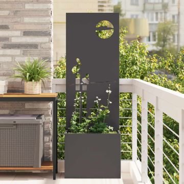 Schermo per privacy in giardino Traforo Nero 50 x 32 x 150 cm