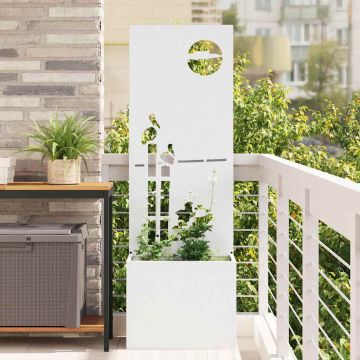 Schermo per privacy in giardino Traforo Bianco 50 x 32 x 150 cm