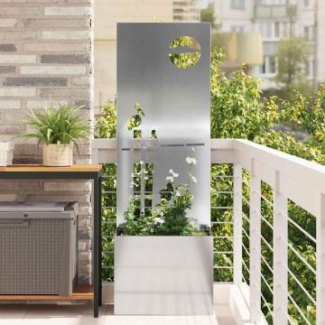 Schermo per privacy in giardino Argento 50 x 32 x 150 cm