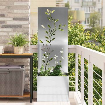 Schermo per privacy in giardino Argento 50 x 32 x 150 cm