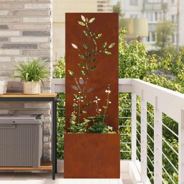Schermo per privacy in giardino Ruggine 50 x 32 x 150 cm