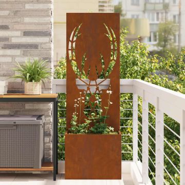 Schermo per privacy in giardino Ruggine 50 x 32 x 150 cm