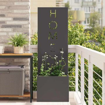 Schermo per privacy in giardino Traforo Nero 50 x 32 x 150 cm