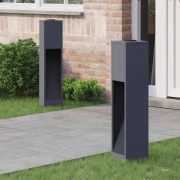 Lucina LED Solare da Percorso 2 pz Bianco caldo 18 x 18 x 80 cm