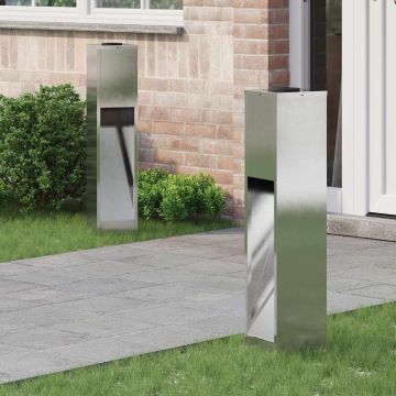 Lucina LED Solare da Percorso 2 pz Bianco caldo 18 x 18 x 80 cm