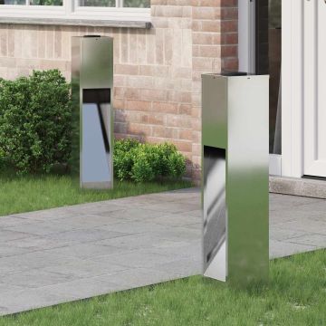 Lucina LED Solare da Percorso 2 pz Bianco caldo 18 x 18 x 80 cm
