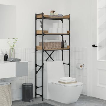 Mensola per lavatrice Rovere artigianale 67 x 25 x 163 cm