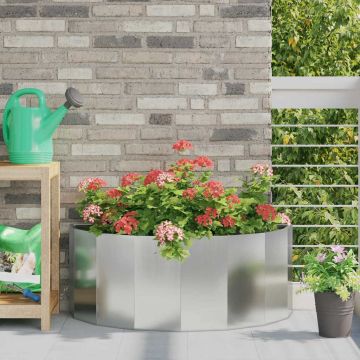 Fioriera Argento 90 x 45 x 35 cm Acciaio zincato