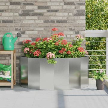 Fioriera Argento 120 x 60 x 50 cm Acciaio zincato