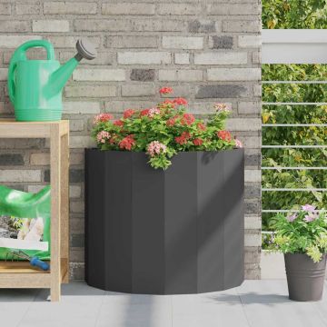 Fioriera Nero 60 x 30 x 50 cm Acciaio