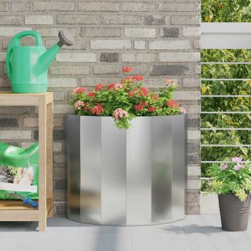 Fioriera Argento 60 x 30 x 50 cm Acciaio zincato