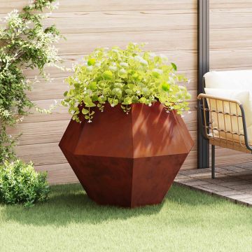Fioriera Ruggine 100 x 100 x 80 cm Acciaio Corten