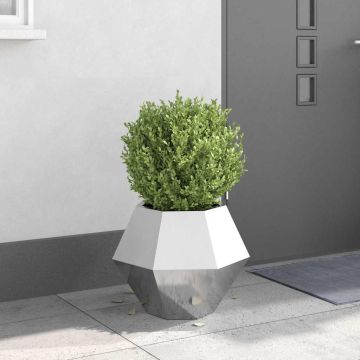 Fioriera Argento 50 x 50 x 40 cm Acciaio Inox