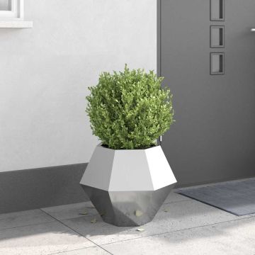 Fioriera Argento 50 x 50 x 40 cm Acciaio zincato