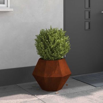 Fioriera Ruggine 50 x 50 x 40 cm Acciaio Corten