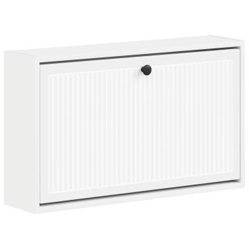 Mobiletto per Scarpe da Muro EDE 71 x 17 x 43 cm Bianco