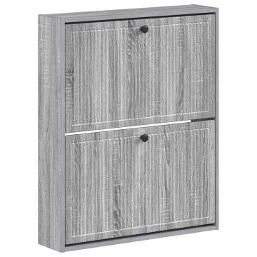 Mobiletto per Scarpe da Muro EDE 71 x 17 x 86 cm Sonoma grigio