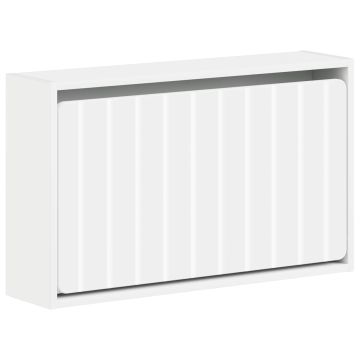 Mobiletto per Scarpe da Muro ZWOLLE 71 x 17 x 43 cm Bianco