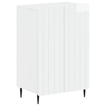 Mobile per scarpe ZWOLLE 59,5 x 39,5 x 91,5 cm Bianco Lucido