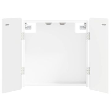 Armadio per Dartboard ZWOLLE Bianco Lucido Legno ingegnerizzato