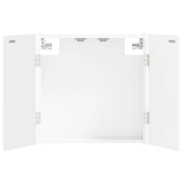 Armadio per Dartboard DELFT Bianco Lucido 52,5 x 10,5 x 53,5 cm