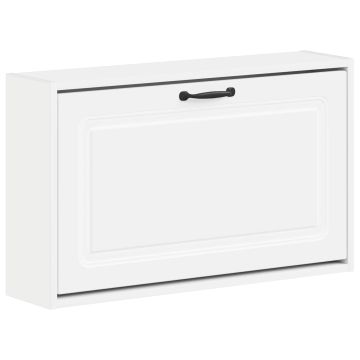 Mobiletto per Scarpe da Muro UTRECHT 71 x 17 x 43 cm Bianco