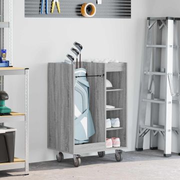 Armadio per Golf con ruota Grigio Sonoma 65 x 45 x 98 cm