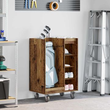 Armadio per Golf con ruota Legno vecchio 65 x 45 x 98 cm