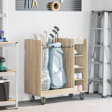 Armadio per Golf con ruota Rovere Sonoma 90 x 45 x 98 cm