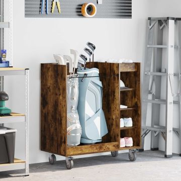 Armadio per Golf con ruota Rovere fumé 90 x 45 x 98 cm