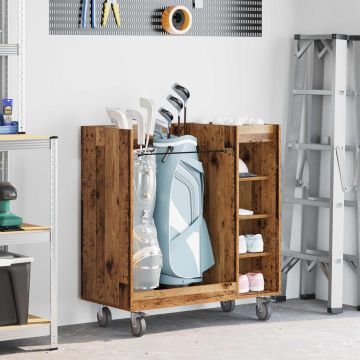 Armadio per Golf con ruota Legno vecchio 90 x 45 x 98 cm