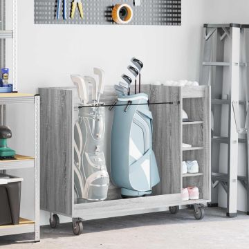 Armadio per Golf con ruota Grigio Sonoma 120 x 45 x 98 cm