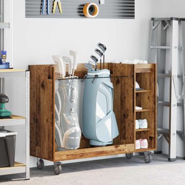 Armadio per Golf con ruota Legno vecchio 120 x 45 x 98 cm