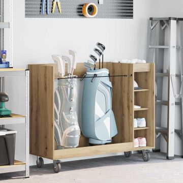 Armadio per Golf con ruota Rovere artigianale 120 x 45 x 98 cm
