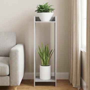 Supporto per piante Grigio Cemento 30 x 30 x 100 cm