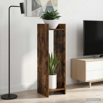 Supporto per piante 2 pz Rovere Fumo 30 x 30 x 100 cm