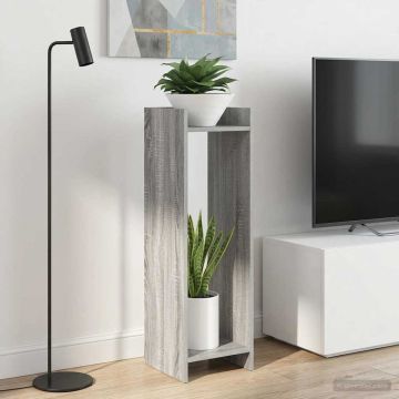 Supporto per piante 2 pz Sonoma grigio 30 x 30 x 100 cm