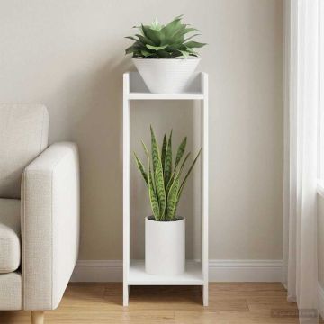 Supporto per piante Bianco 30 x 30 x 80 cm Legno ingegnerizzato