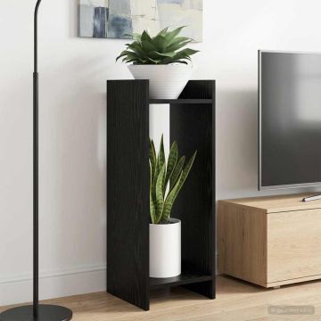Supporto per piante Rovere Nero 30 x 30 x 80 cm