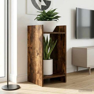 Supporto per piante 2 pz Rovere Fumo 30 x 30 x 60 cm