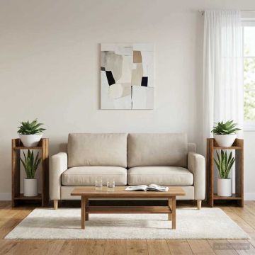 Supporto per piante 2 pz Legno antico 30 x 30 x 60 cm