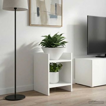 Supporto per piante 2 pz Bianco 30 x 30 x 40 cm