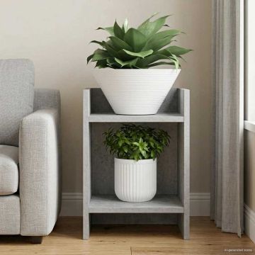Supporto per piante Grigio Cemento 30 x 30 x 40 cm