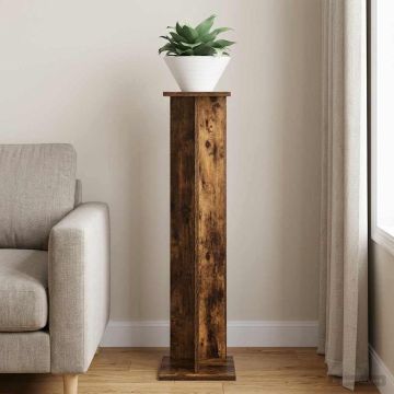 Supporto per piante Rovere Fumo 25 x 25,5 x 100,5 cm