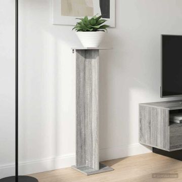 Supporto per piante 2 pz Sonoma grigio 25 x 25,5 x 100,5 cm