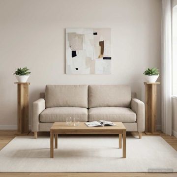 Supporto per piante 2 pz Rovere Artigianale