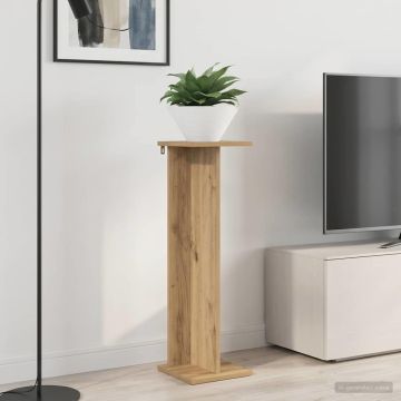 Supporto per piante 2 pz Rovere Artigianale 25 x 25,5 x 80,5 cm