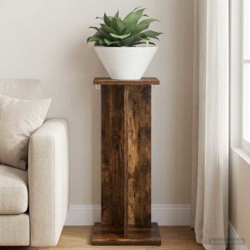 Supporto per piante Rovere Fumo 25 x 25,5 x 60,5 cm