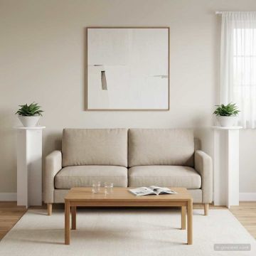 Supporto per piante 2 pz Bianco Ø40 x 100 cm