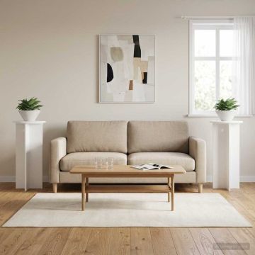 Supporto per piante 2 pz Bianco Ø40 x 80 cm